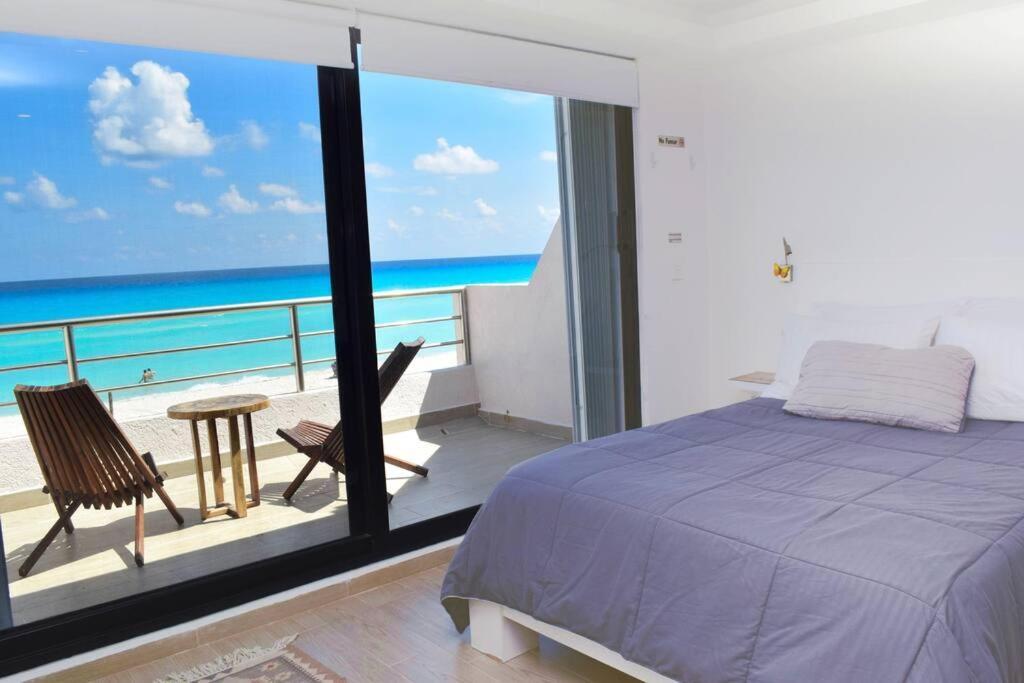 Ocean Front Villa Marlin, Best Location In Hotel Zone #109 Cancún Exteriér fotografie