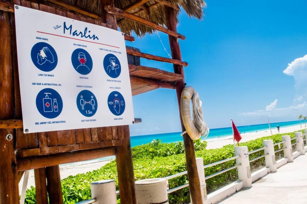 Ocean Front Villa Marlin, Best Location In Hotel Zone #109 Cancún Exteriér fotografie
