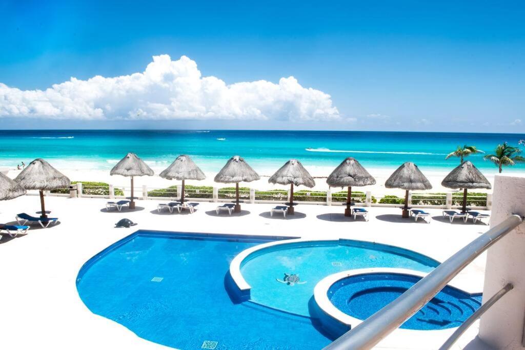 Ocean Front Villa Marlin, Best Location In Hotel Zone #109 Cancún Exteriér fotografie